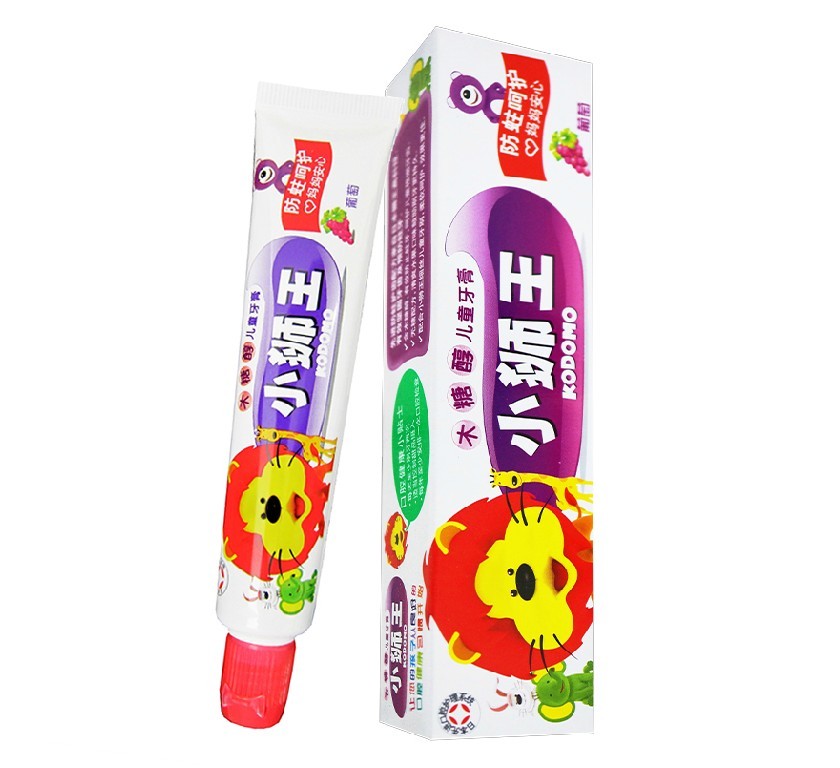 狮王牙膏葡萄味40G防驻木糖醇牙膏 呵护牙龈3支包邮