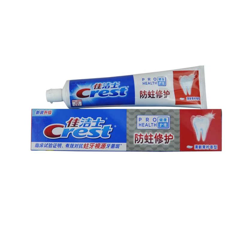 佳洁士牙膏防蛀修护清新青柠香型 140g/200g