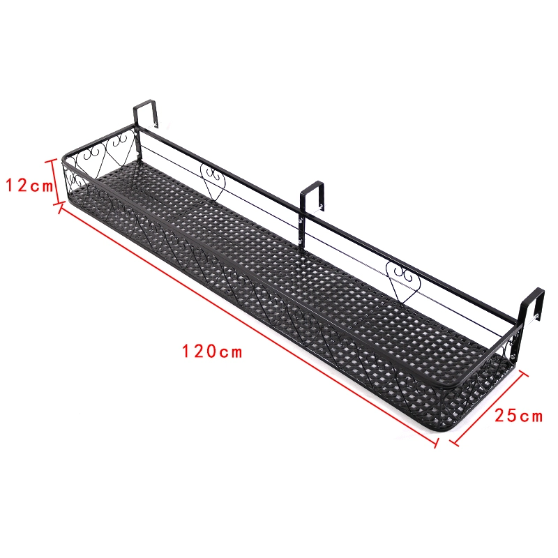 Giá bậu cửa sổ Giá hoa ban công Cạnh cửa sổ treo giá treo chậu hoa Giá hoa mọng nước Lan can sắt rèn móc treo chậu hoa móc sắt treo chậu hoa 