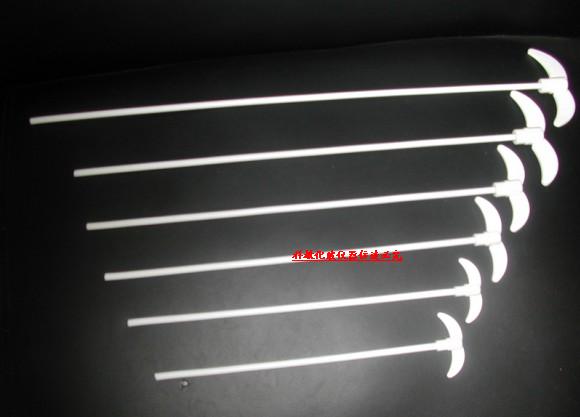 四氟搅拌棒 500mm长度 规格齐全 桨叶展开105mm 用于5000ml反应瓶