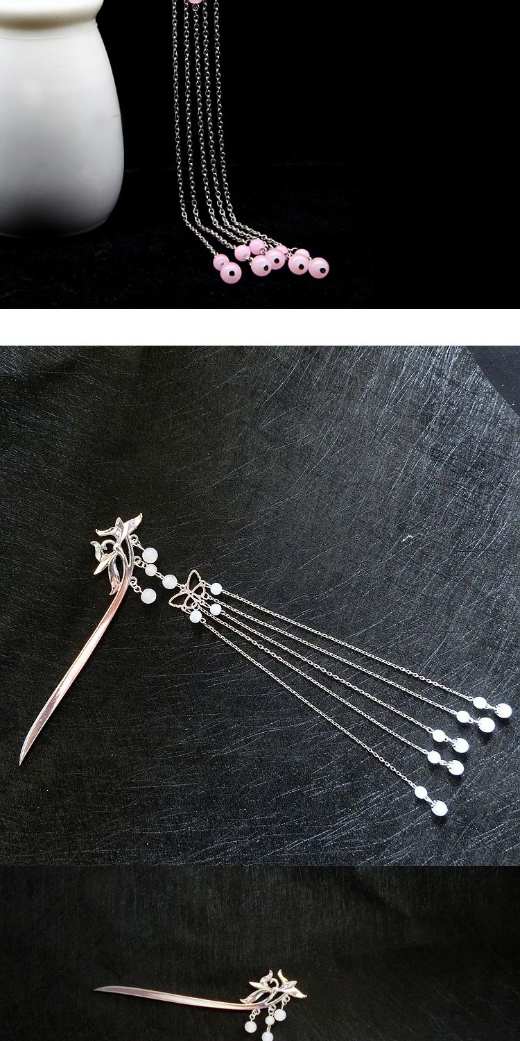 Spot handmade trang phục cổ điển phong cách cổ điển kẹp tóc bước lắc linh hồn phà Huangquan Mengpo tiara phụ kiện tóc kẹp tóc kẹp tóc hàn quốc cho bé