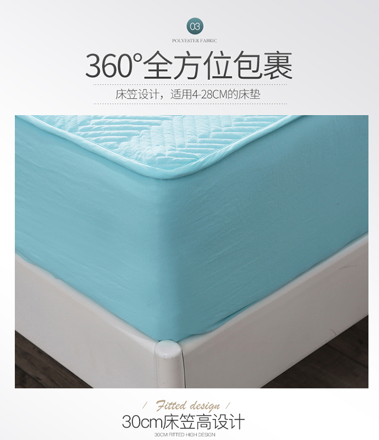 Khăn trải giường bằng vải bông 笠 Tấm đơn 1,5m1,8m Vỏ nệm gạo Simmons bảo vệ che bụi phủ giường 	ga giường bo chun