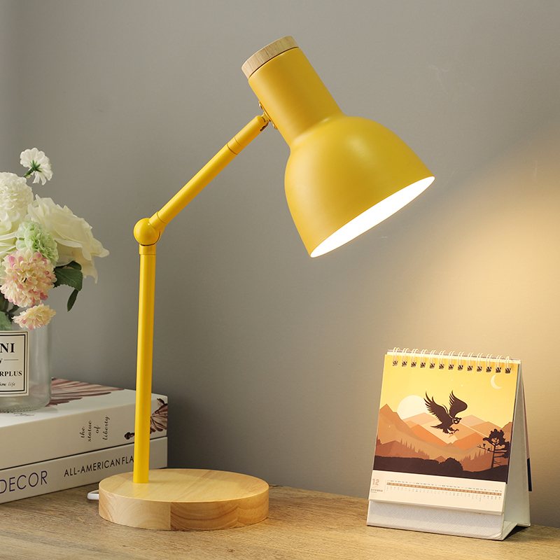 Nordic Ins Small Table Light Plug-in Electric Care Eye Desk Dorm Room Bed headlights Girls college student Dormitory Brief read