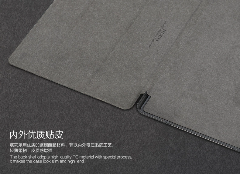 ROCK Apple ipad air2 vỏ bảo vệ A1566 A1567 máy tính bảng ngủ mỏng bao da toàn diện chống rơi - Phụ kiện máy tính bảng