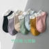 Vớ nữ mùa xuân và mùa thu bằng sợi tre Nhật Bản dễ thương nông miệng cotton vớ mùa hè mỏng phần phụ nữ tất vớ Hàn Quốc vớ phụ nữ Hàn Quốc - Vớ bông tất nữ cổ cao Vớ bông