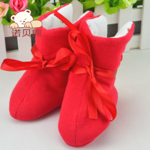 Baby foot cover winter thickened warm shoes Baby shoe cover Newborn foot cover cotton shoes winter 0-3-6 months