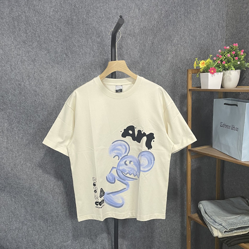 Kajia Cut Label Men's Summer New Fashion Trend Loose Fit Versatile Cool Round Neck Short Sleeve T-Shirt Top 1273 Kajia Cut Label Men's Summer New Fashion Trend Loose Fit Versatile Cool Round Neck Short Sleeve T-Shirt Top 1273