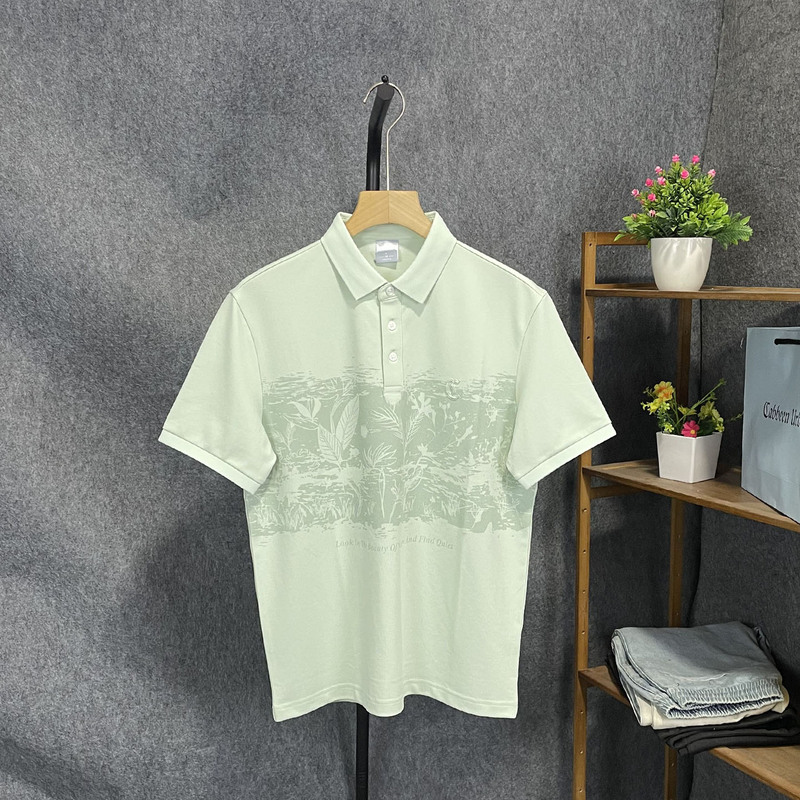 Men's Summer Fashion Simple Casual Commuter Polo Shirt with Lapel Short Sleeves T-Shirt 1424, Same Style as in the Mall Men's Summer Fashion Simple Casual Commuter Polo Shirt with Lapel Short Sleeves T-Shirt 1424, Same Style as in the Mall