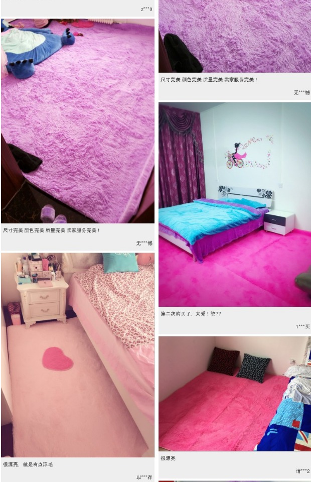 Washable phòng ngủ thảm phòng khách đáng yêu bàn cà phê bên cạnh giường chăn phòng nhà cửa vịnh mat tùy chỉnh Silky - Thảm thảm trải sàn cho bé