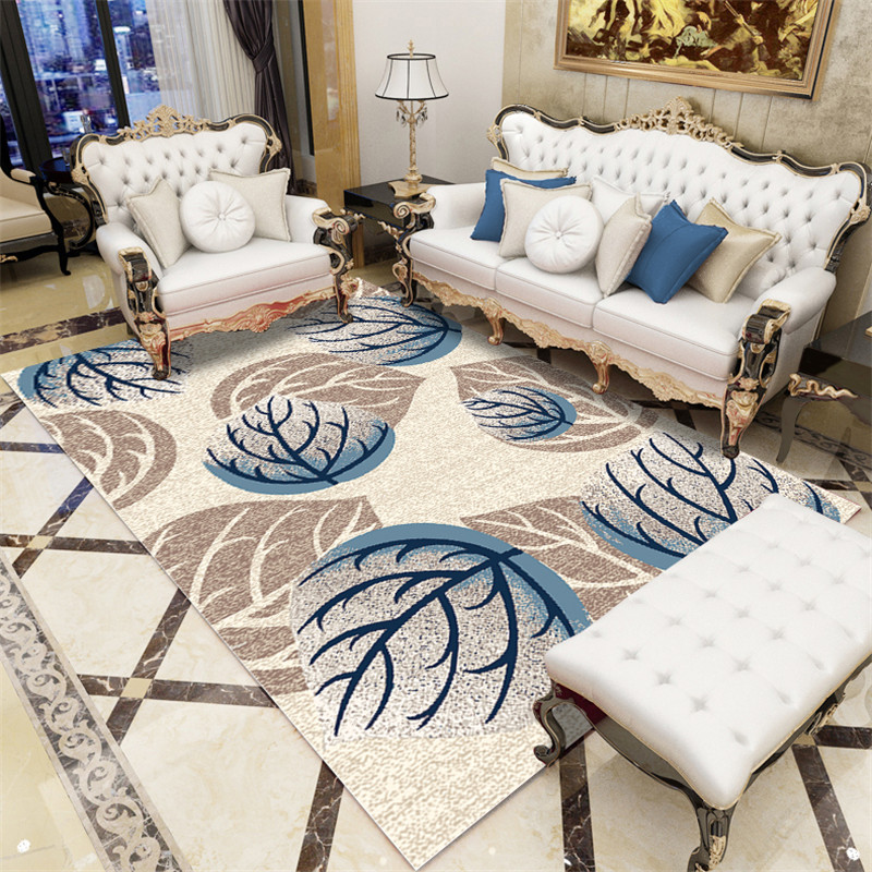 Mediterranean thảm xanh phòng khách bàn cà phê ngủ cạnh giường ngủ thảm pad cửa hàng thảm Mỹ Bắc Âu cho tối giản hiện đại - Thảm lót sàn simili