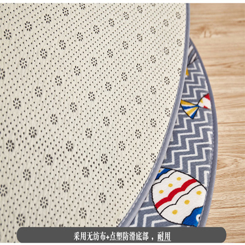 Cartoon phòng khách hình chữ nhật bàn cà phê phòng ngủ thảm tatami giường sofa phòng dễ thương thảm màu hồng - Thảm thảm lót sàn cho bé