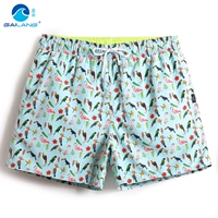 Quần đi biển Gailang Quần dài nam Beach Holiday Làm khô nhanh Quần short ba điểm với quần lót mỏng vừa vặn Quần short bơi boxer 	quần đi biển xịn