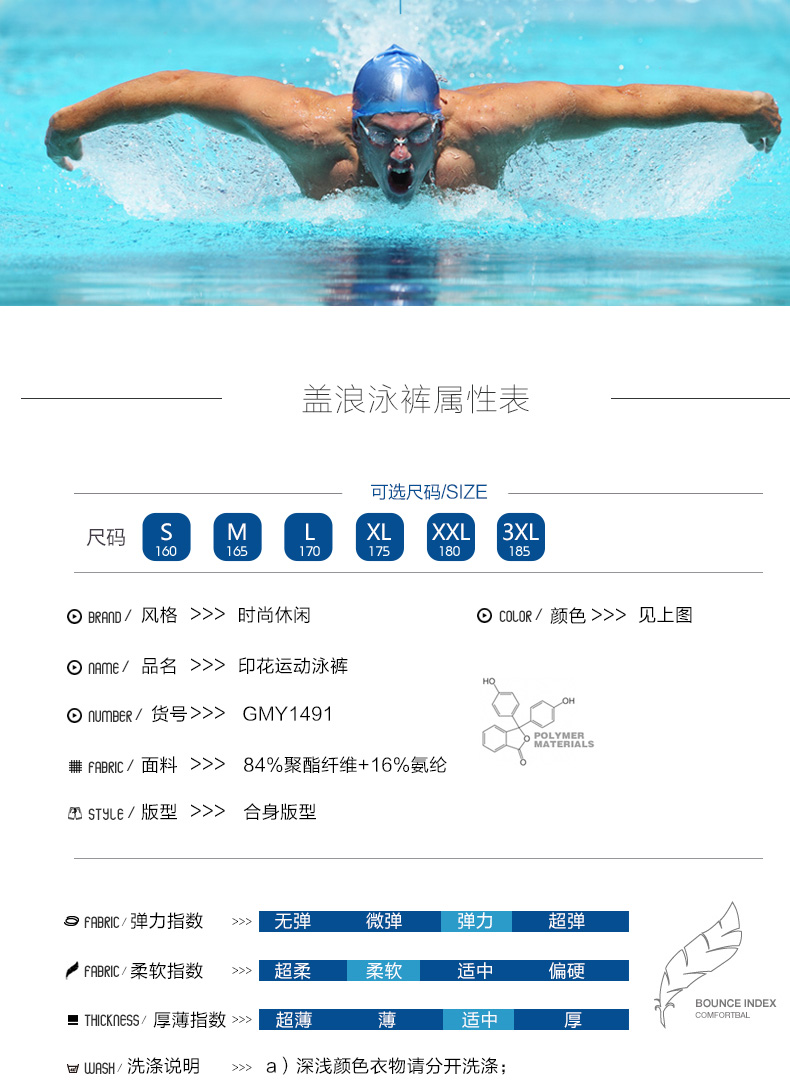 Che sóng rỗng nhanh khô kỳ nghỉ quần bơi chống lũ quần quần nam bãi biển thời trang kích thước lớn đồ bơi nam quần boxer người lớn quần bơi tam giác nam