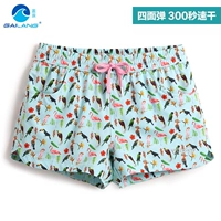 Quần sóng mùa hè kéo dài quần đi biển nữ nhanh khô thời trang in quần short đi biển đi biển lướt quần bơi thân quần nóng - Quần bãi biển 	quần đi biển giá rẻ	