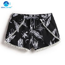 Gailang summer ladies quick-drying loose beach pants couple print seaside honeymoon holiday shorts swimming trunks hot spring pants