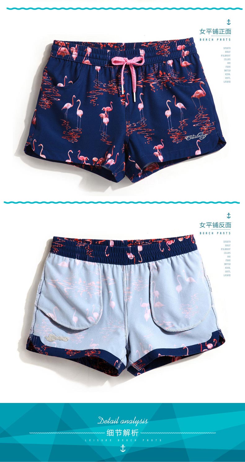 Gailang vài chiếc quần đi biển nam nhanh khô rộng kích thước lớn quần short giản dị bên bờ biển kỳ nghỉ quần quần trôi quần short - Quần bãi biển 	quần đi biển bé trai