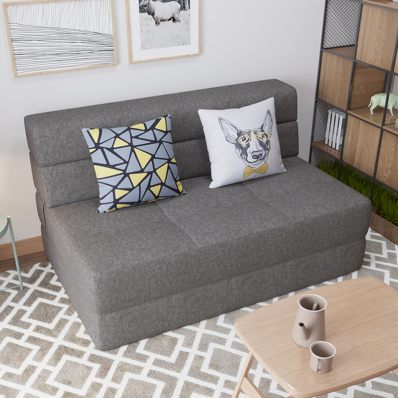 Lazy sofa bed tatami dual-use small apartment single double multi-functional bedroom net red small sofa foldable bed