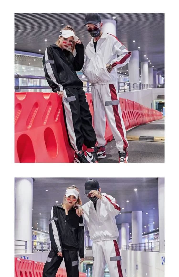 Trang phục thường ngày của nam giới phù hợp với nam đẹp trai phong cách Harajuku đôi mùa thu 2018 mới nhanh chóng lưới đỏ áo đôi nam nữ