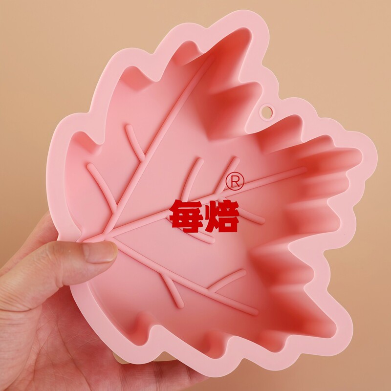 Large Leaf-Shaped Baked Cake, Steamed Cake, Coconut Milk Layer Cake, Water Chestnut Cake, Large Jelly, White Jelly, Ice Cube Silicone Mold, Non-Stick