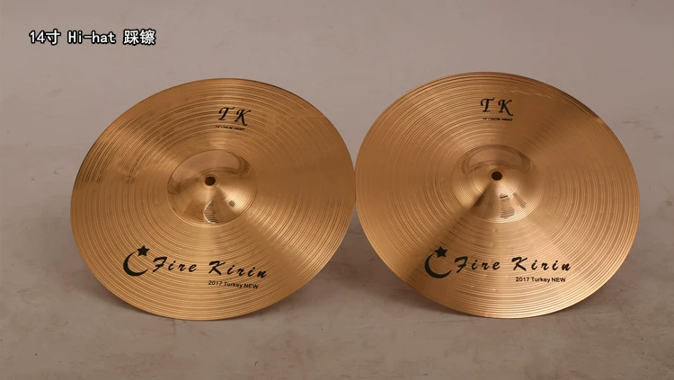 Phụ kiện nhạc cụ chính hãng TK Drum Cymbal Phosphor Bronze B8 Nhà máy Giá trực tiếp Ding Ding Cymbal Jazz Drum Wiper - Phụ kiện nhạc cụ