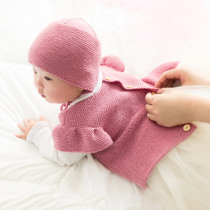 New mommy hands on flip-flopsy baby machia stick hand living diy knitted sweater baby material bag tutorial