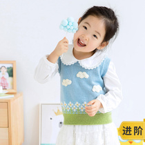 New mommy hands for small forest children jacquard vest baby sweaters hand woven wool-wire group material bag