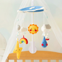 New mommy hands for KT blue cat Trojan horse baby music bed Sul hand diy woven wool thread crochet material bag