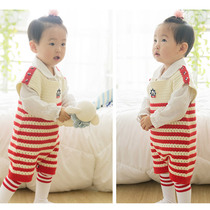 New Mommy Hands As Sailor Wind Climbing Suit Beats Hair Time Handmade Diy Crochet Knitted Sweater Baby Material Bag