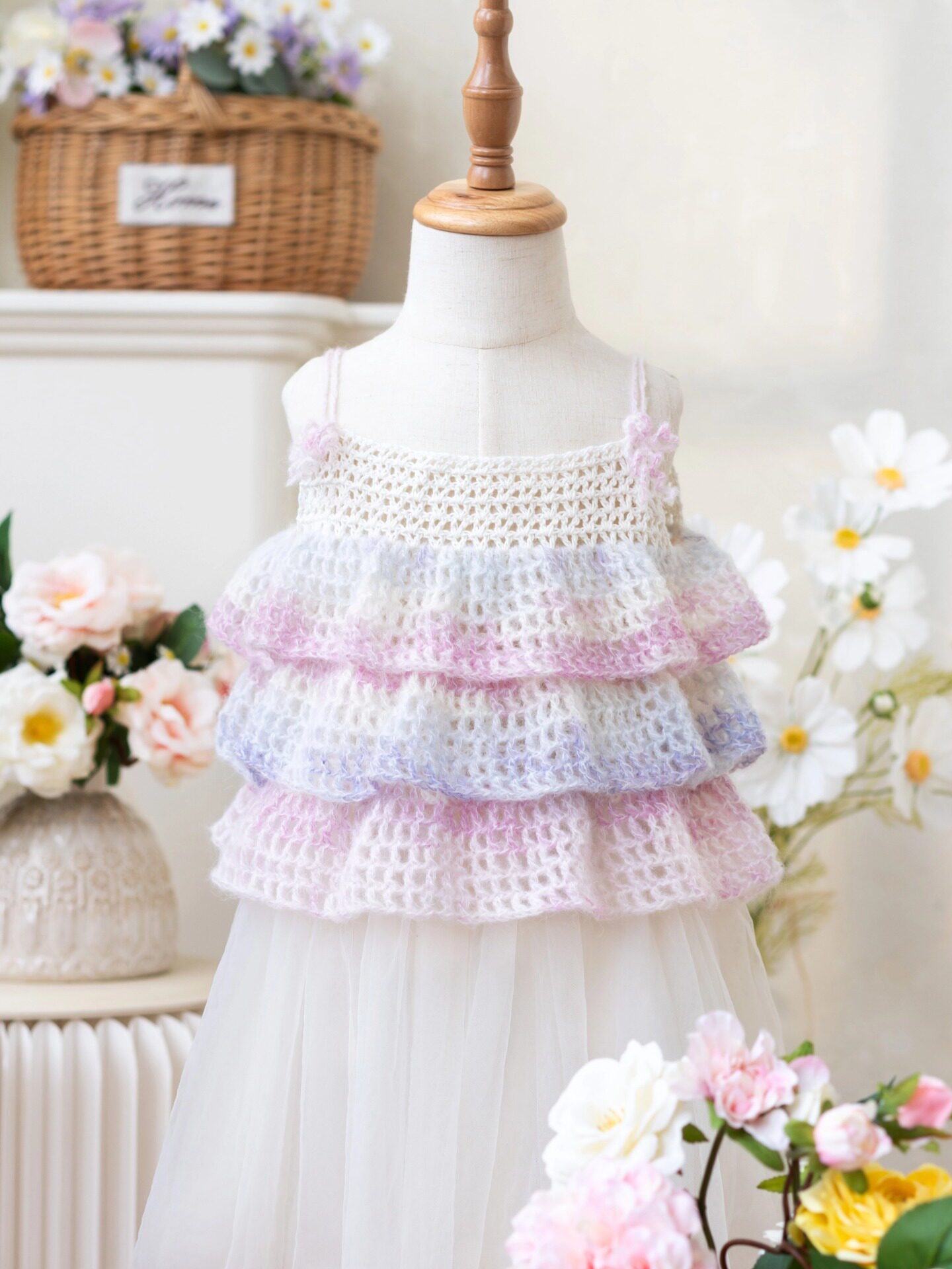 New mommy handmade colorful cake parent-child sling handmade diy knitting crochet wool ball homemade material package