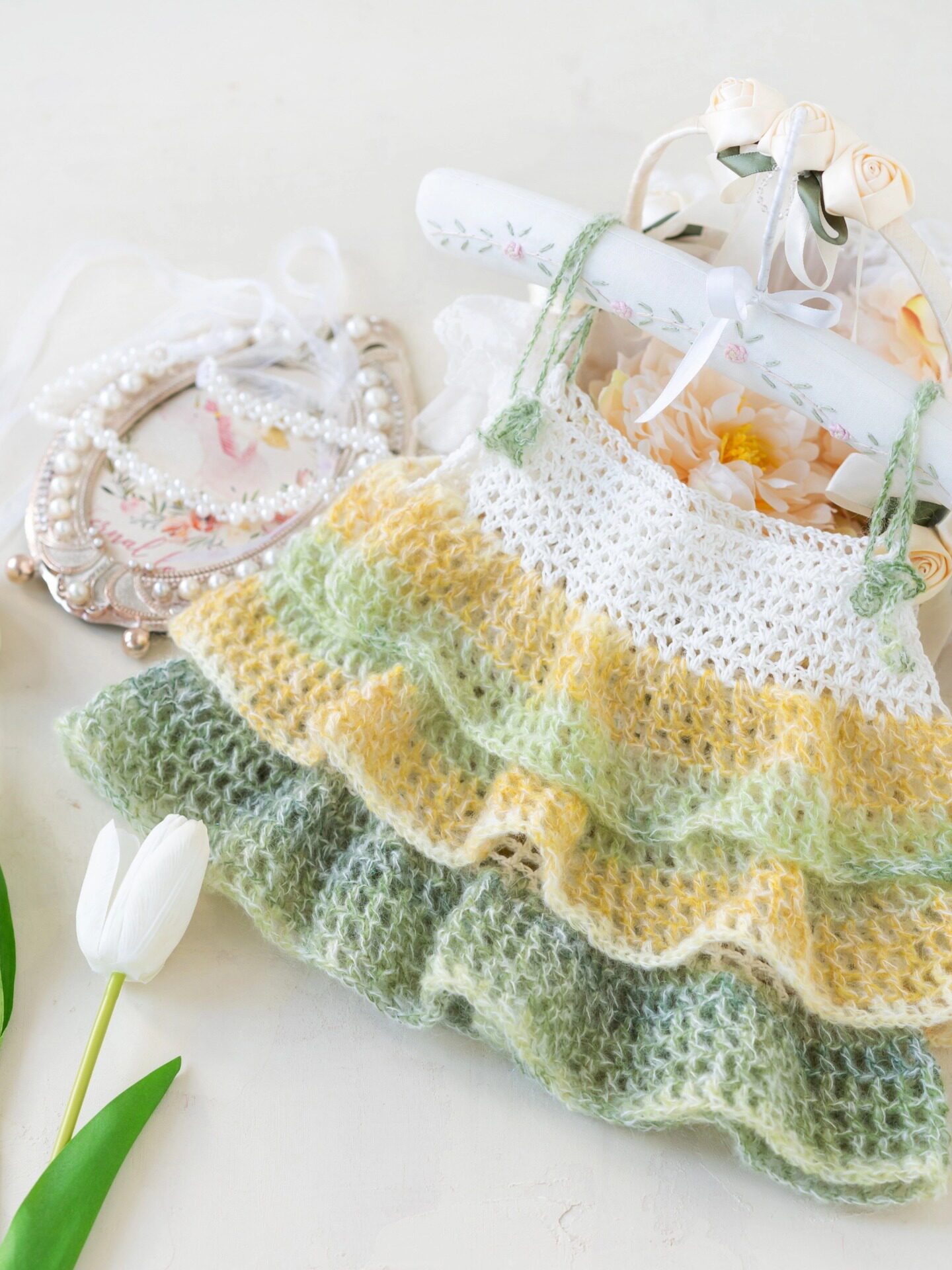 New mommy handmade colorful cake parent-child sling handmade diy knitting crochet wool ball homemade material package