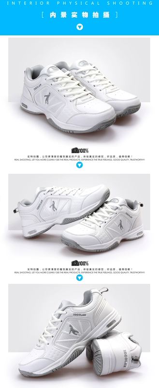 Jordan Granger Chính Hãng Giày Tennis Mới của Nam Giới Sneakers Pad Thoáng Khí Trọng Lượng Nhẹ Casual Trắng Giày Sinh Viên Trắng giày thể thao trắng