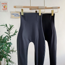 Kaka Bottom Shark Pants Woman Spring Fall Outside Wearing Closets Hip Pants Beauty Body Plastic Type No-Mark Suspension Slim Leg Yoga Pants