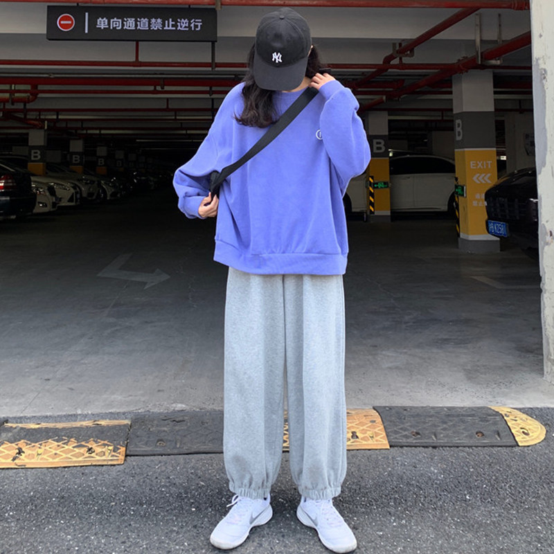 Spring 2022 new Korean version Small sub-suit foreign pie Broadlegged Pants clothing Fashion casual Two-style women