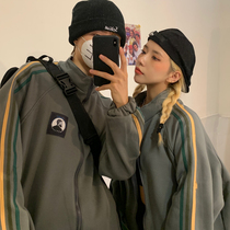 Autumn and winter 2021 New Korean version of ins Harajuku wind bf loose couple casual jacket sweatshirt baseball jacket women