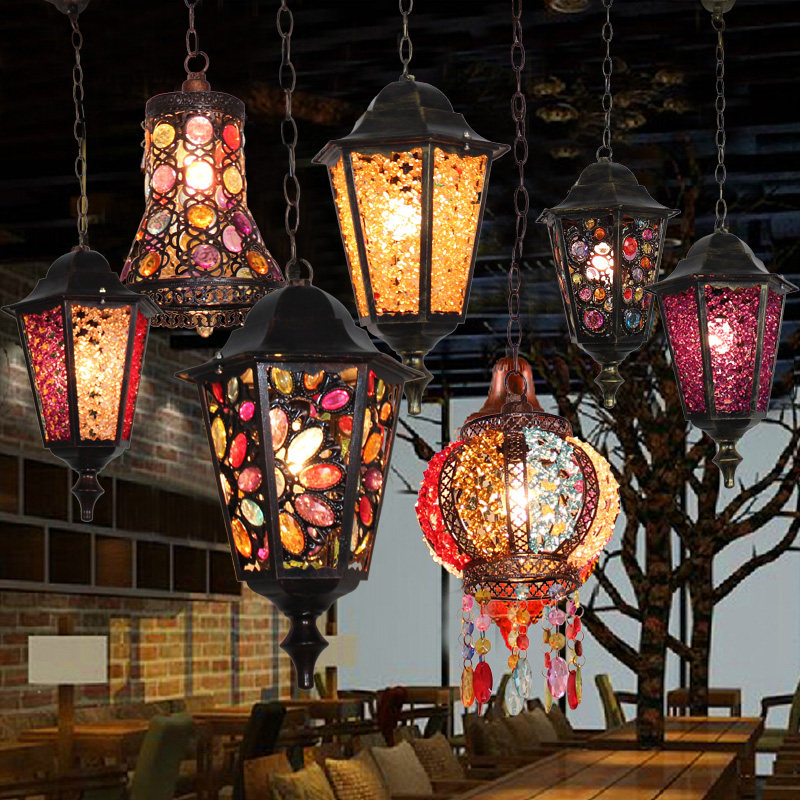 American retro industrial wind personality Coffee chandelia Exotic Dining Room Bar Bar Bar Bar Bar Bar HOTEL HALLWAY TOILET LIGHTS