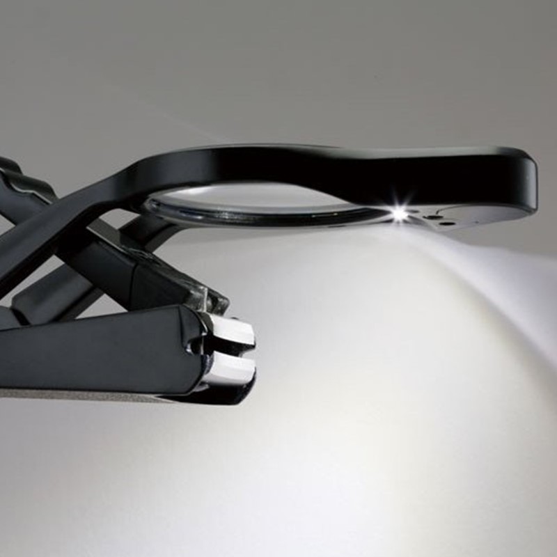 Japan imports Beiyin Guansun six-night lamp presbyopic high-definition old man 2 5 times magnifying glass nail clippers nail scissors