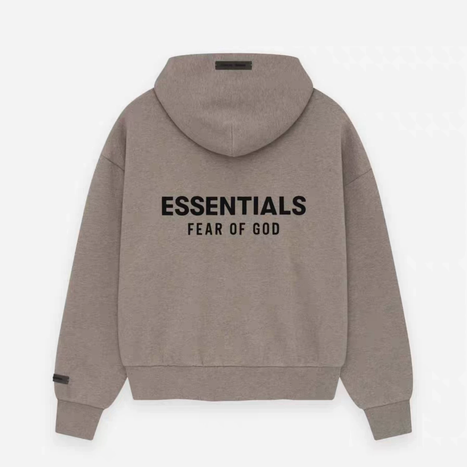 FOG двойная линия ESSENTIALS 25ALWAYS высокий уличный худи с молнией для мужчин и женщин свободная куртка толстовка с капюшоном