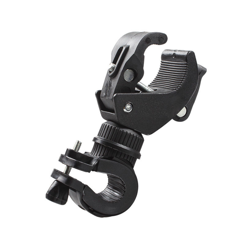 LED Flashlight Bracket Bike Light Clip 360-degree Swivel Mountaineering Bike Front Lamp Frame Universal Riding Bike Accessories