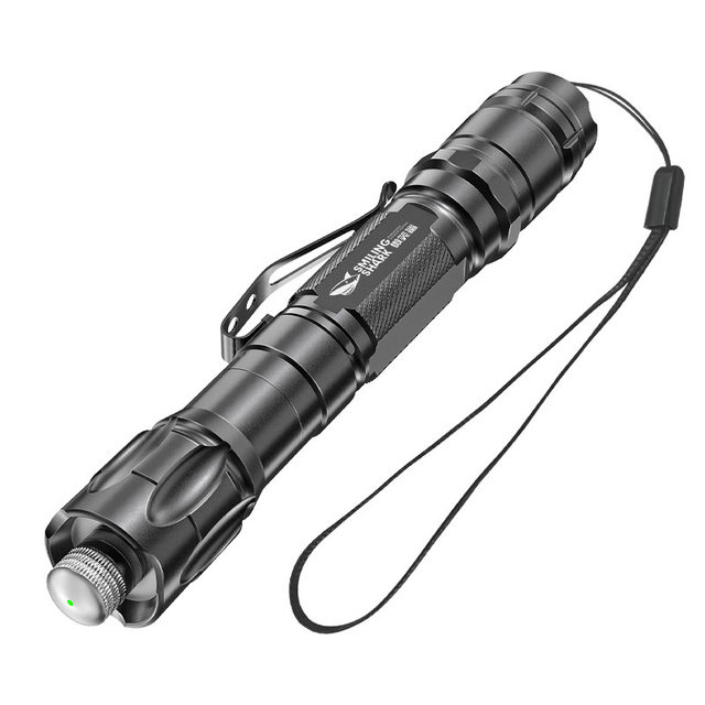 Smiling Shark Sales Laser Green Laser Pointer Star Pointer Pen for Sand Table Teaching, Long Range Adjustable Starry Sky Cat Toy Flashlight