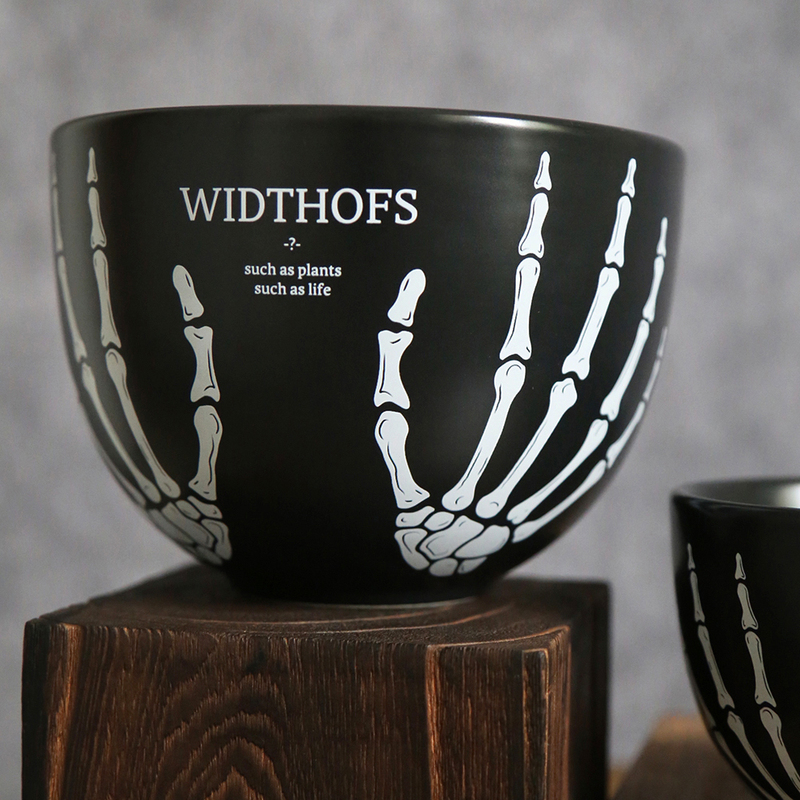 Wos Genuine Flower Pot Plant Aesthetic Original Root Block Ceramic Hand Bone Tortoise Shell Dragon Ivory Palace Black and White Trend