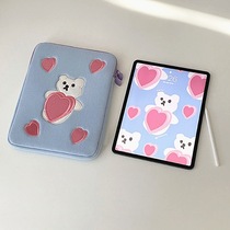 una Korean ins blogger mazzzzys same style Care Bear iPad computer storage bag liner bag