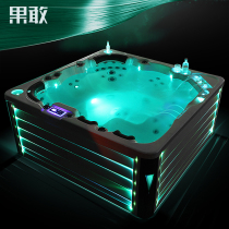 Kokoro Luxury Outdoor Bathtub Multi-Person Jacuzzi Large Pool Pool Bathtub 2 15 * 2 15m 901 Villa Bathtub