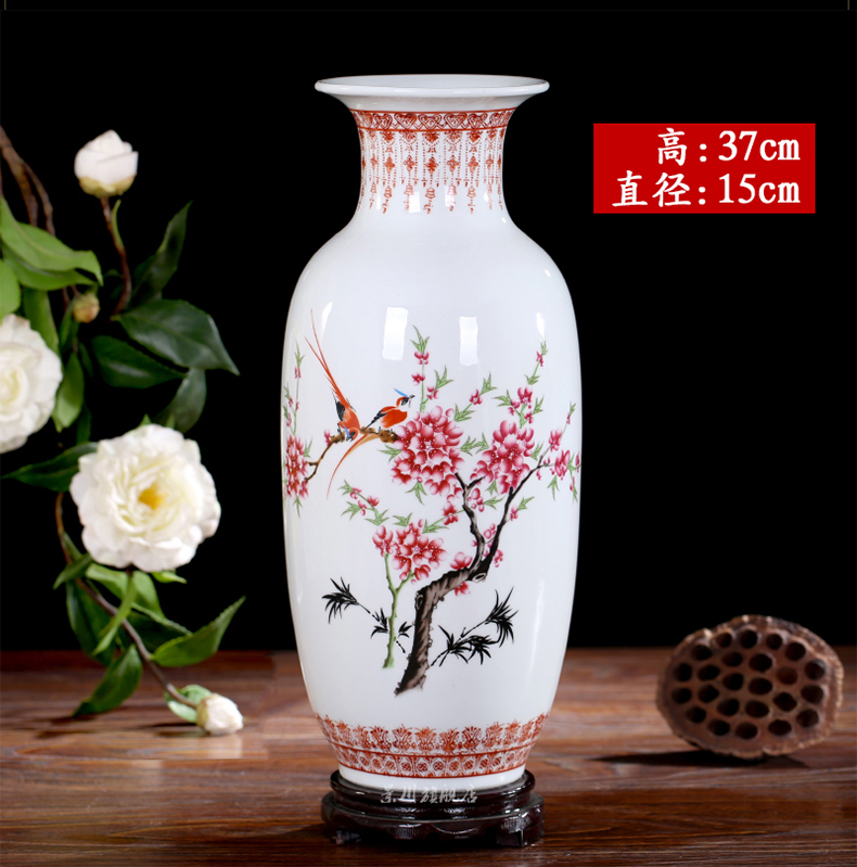By patterns and floret bottle of jingdezhen ceramics flower home mesa of I sitting room adornment is placed