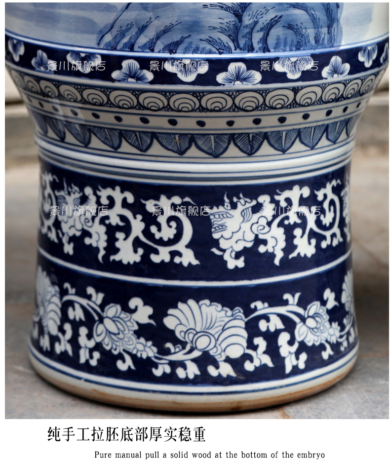 Jingdezhen porcelain ceramic hand - made antique vase splendid sunvo landing big home sitting room hotel decoration furnishing articles