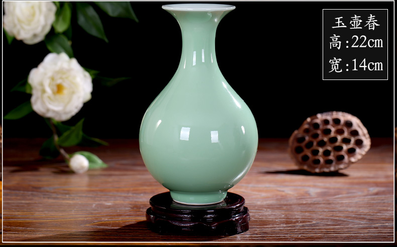 Jingdezhen ceramics antique vase furnishing articles living room flower arranging flower, dried flower porcelain decorative arts and crafts