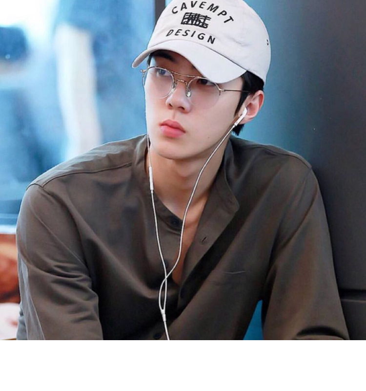 Giang You Bạch với gọng kính vàng cận thị nam tròn mắt kim loại có độ nữ nửa dưới gọng kính gọng kính chống tia uv