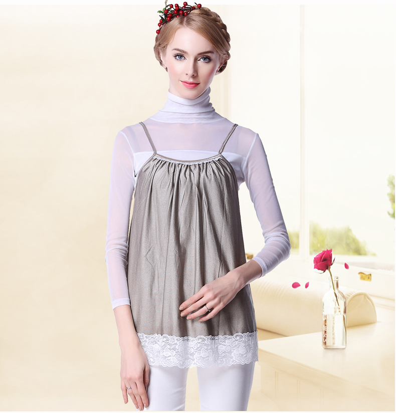 Phù hợp với bức xạ Lin Nai Khang mùa xuân và mùa hè phù hợp với bà bầu trang phục chính hãng bốn mùa sợi bạc bảo vệ dây đeo tạp dề áo khoác chống bức xạ