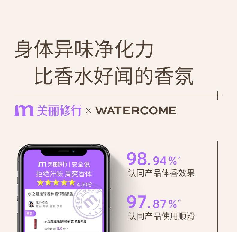 【中國直郵】小紅書爆款 水之蔻 止汗露 清新走珠香體露 20ml 松煙白檀