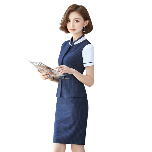 Классический костюм, комплект, жилет для работы