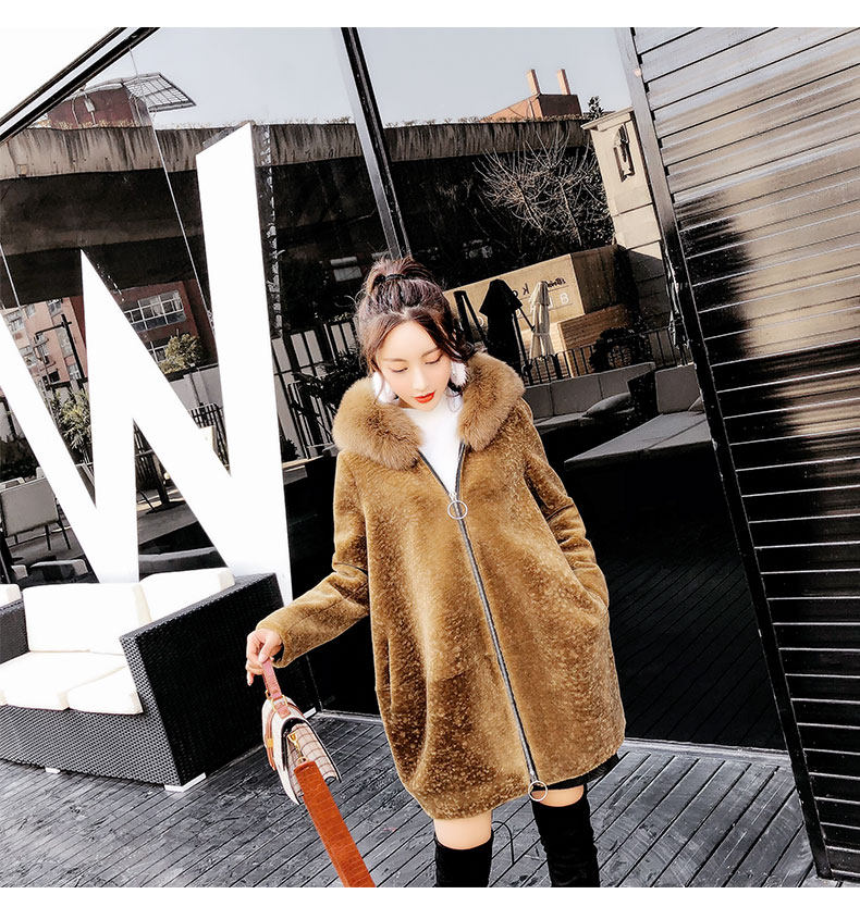 Manteau de fourrure femme DEMIAOER - Ref 3172013 Image 17